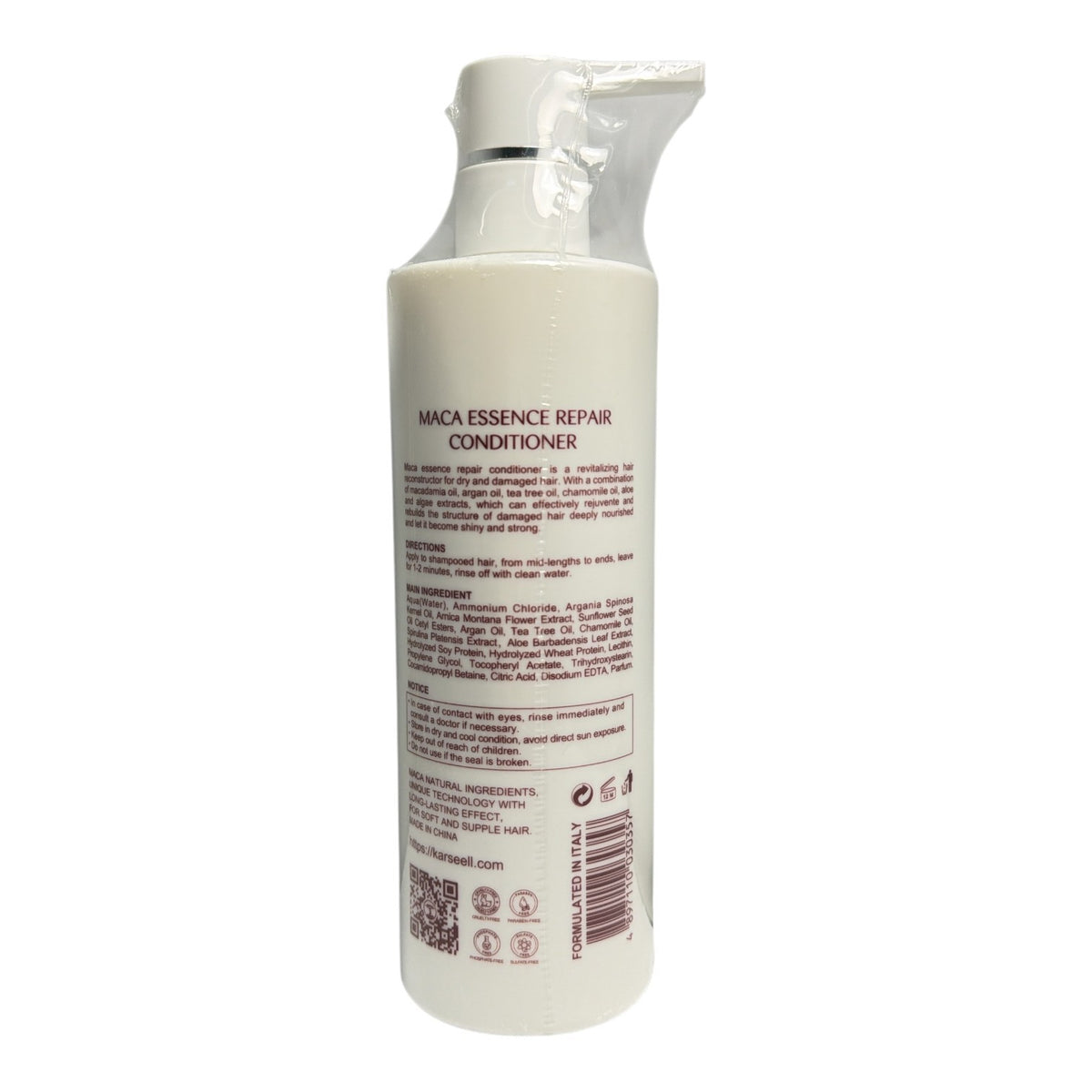Karseel Maca Power Maca Essence Repair Conditioner 500ml - Nourishing Hair Care