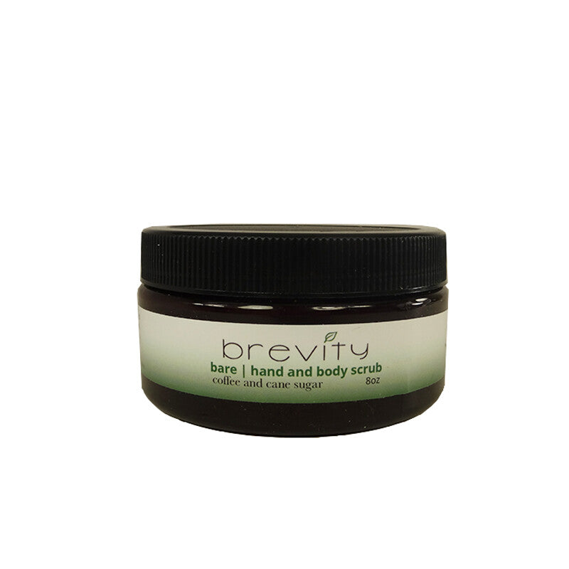 Bare Hand and Body Scrub - Organic Coffee & Sugar Exfoliant 8 oz