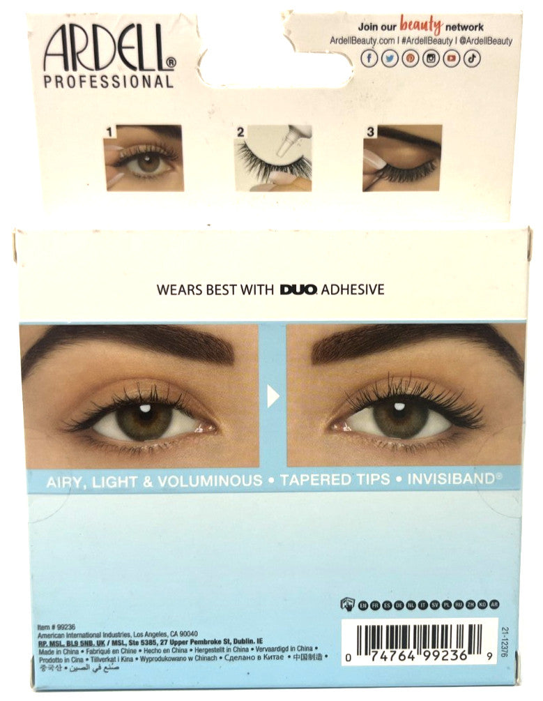 Light As Air False Eyelashes 4 Pairs - Natural Volume & Lightweight Faux Lashes