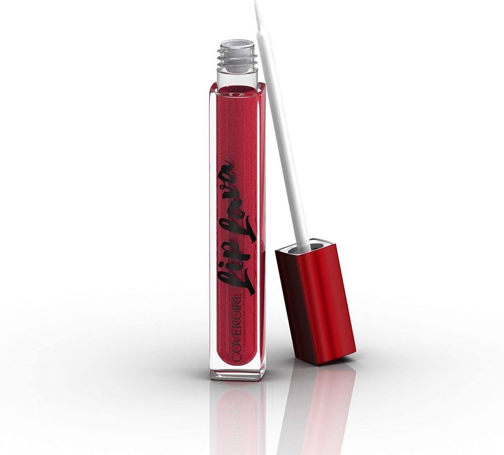 Lip Gloss Set - Metallic Ruby Red Lip Shine with Shimmer, 2-Pack