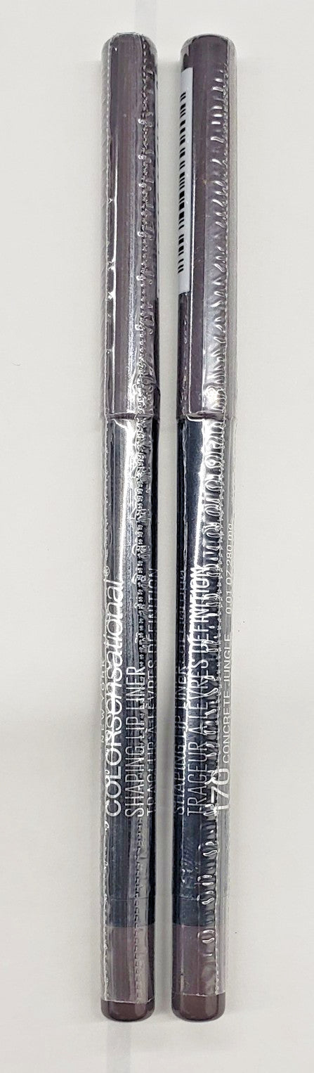 Maybelline ColorSensational Lip Liners Set - 170 Concrete Jungle, 2-Pack