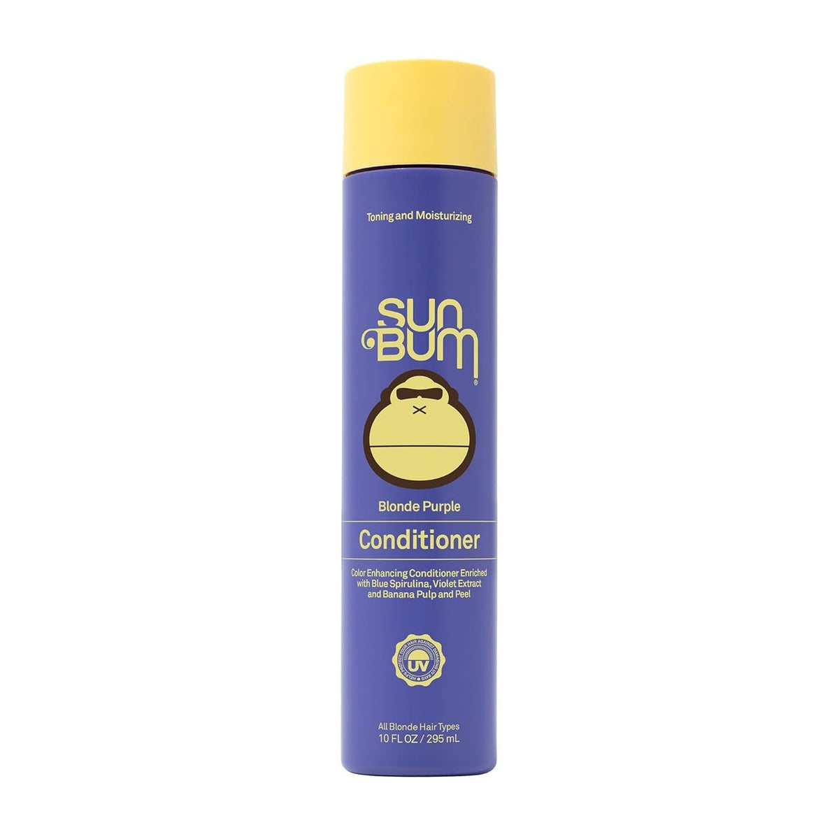 Sun Bum Blonde Purple Conditioner - Moisturizing Brightening Hair Treatment - 3 Pack 10oz