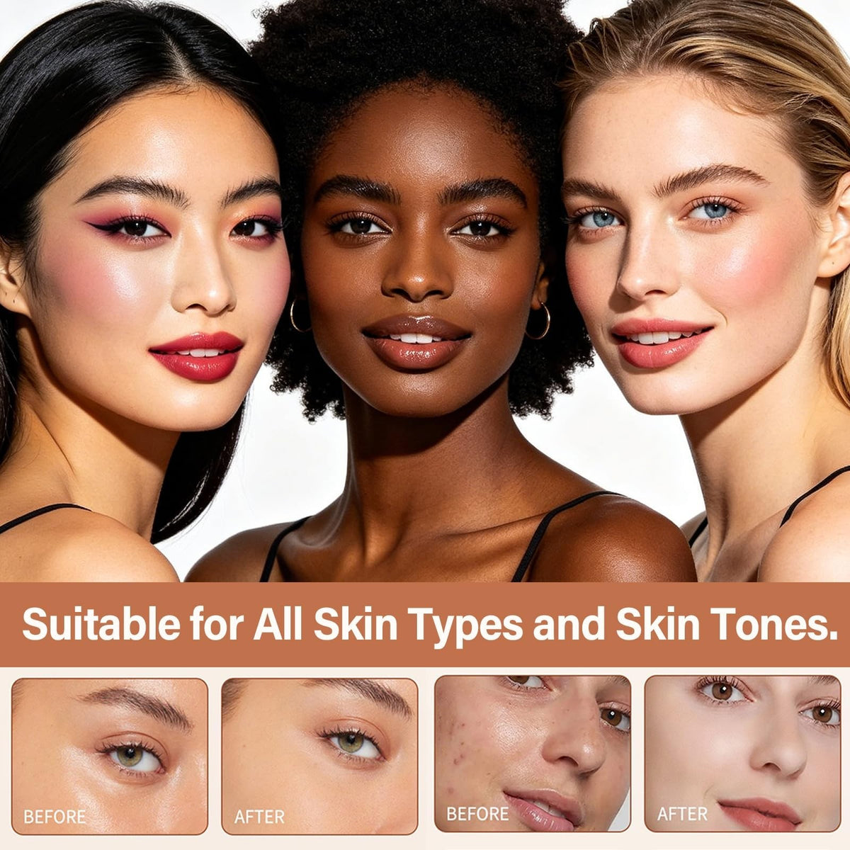 2-in-1 Concealer Foundation Stick with Brush - Full Coverage for Dark Circles
