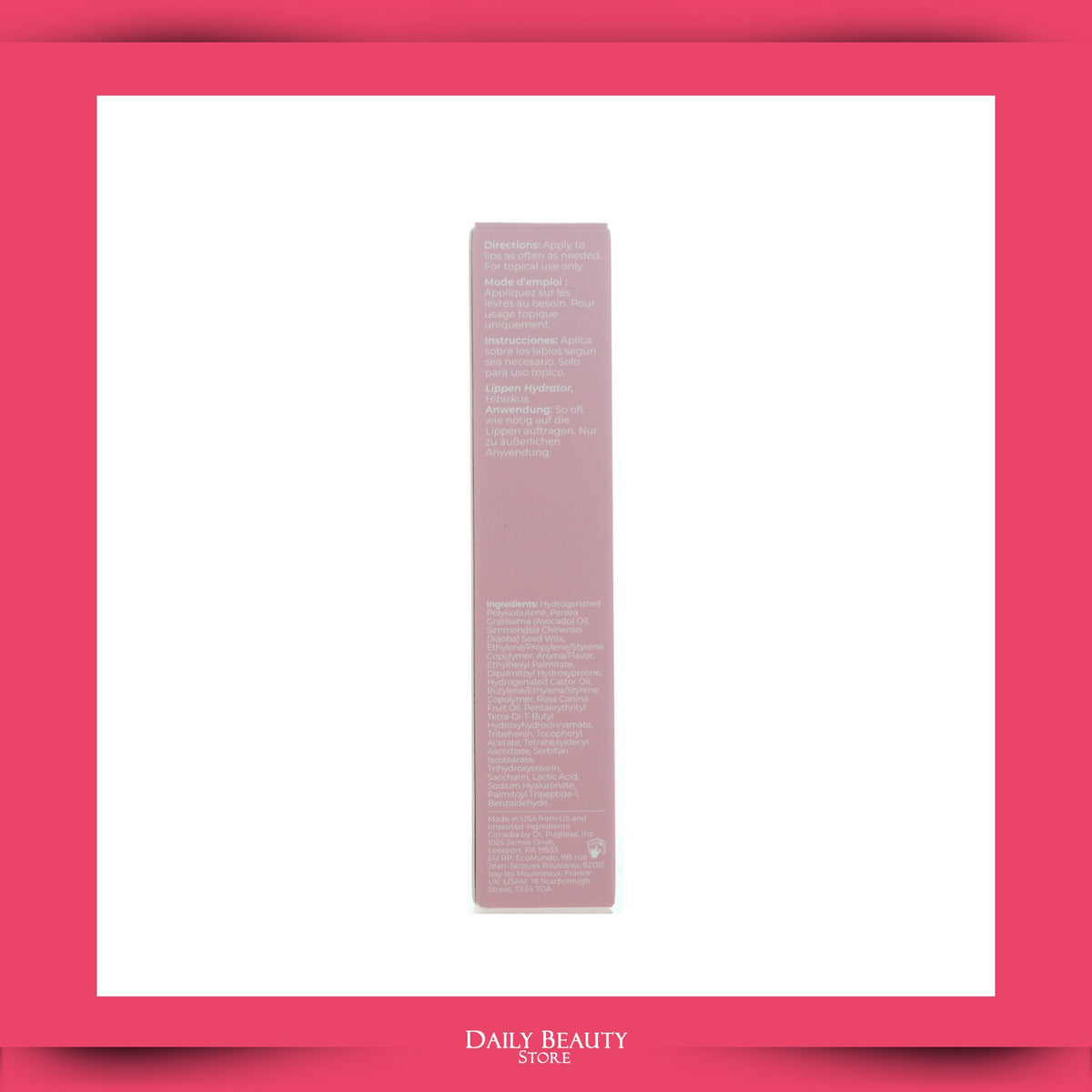 Lip Hydrator with Collagen & Hibiscus - Firming & Plumping Lip Treatment 12ml