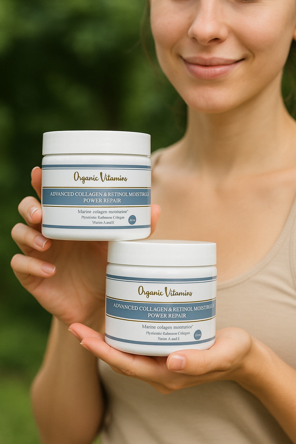 Natural Collagen Face Cream with Retinol & Vitamins - 8 oz, Hydrolized Skin Care