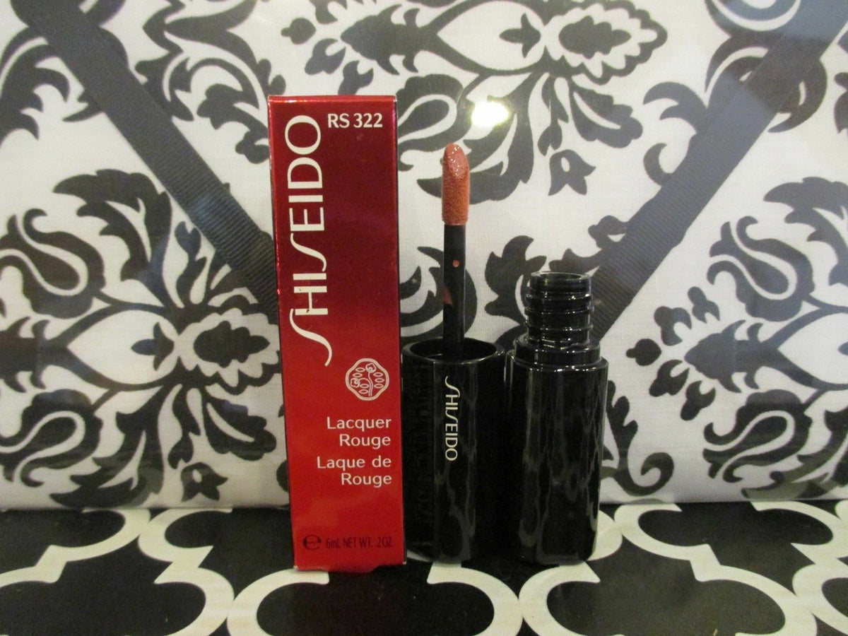 Shiseido Lacquer Rouge Lipstick Shade RS322 - 0.2 oz Boxed