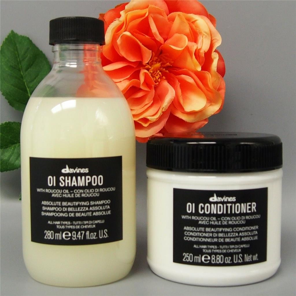 Davines OI Shampoo & Conditioner Set - Nourishing Hair Care for All Hair Types
