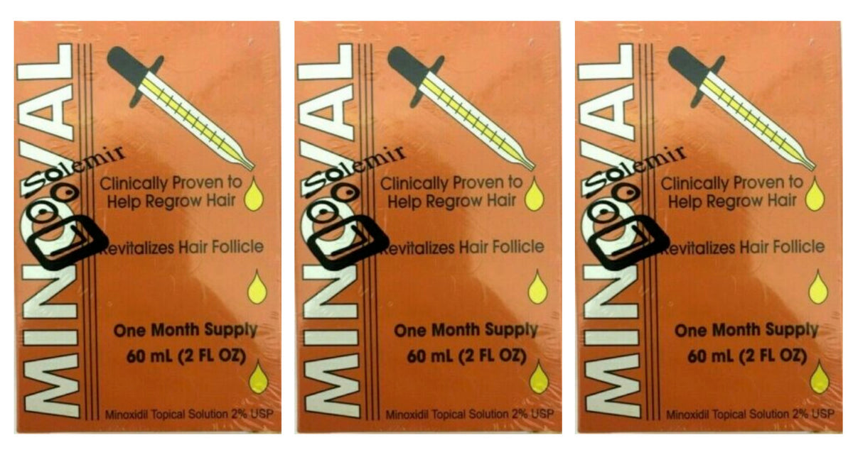 Women's Hair Regrowth Treatment 2% - 60ml (Pack of 3)