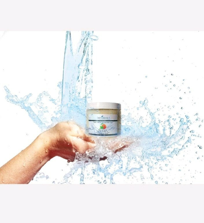 2-Pack PRIMIRACLE Organic Shea Butter Body Sugar Scrub 16oz -