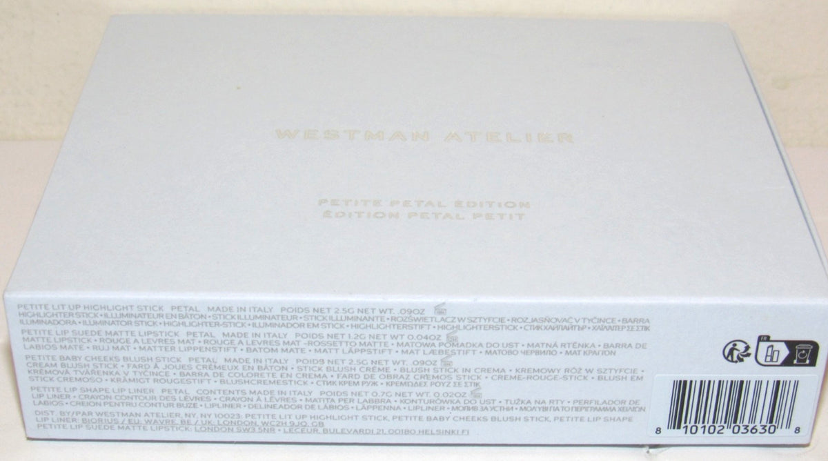 Westman Atelier Petite Petal Travel Makeup Set - Highlight, Lipstick, Blush & Lip Liner