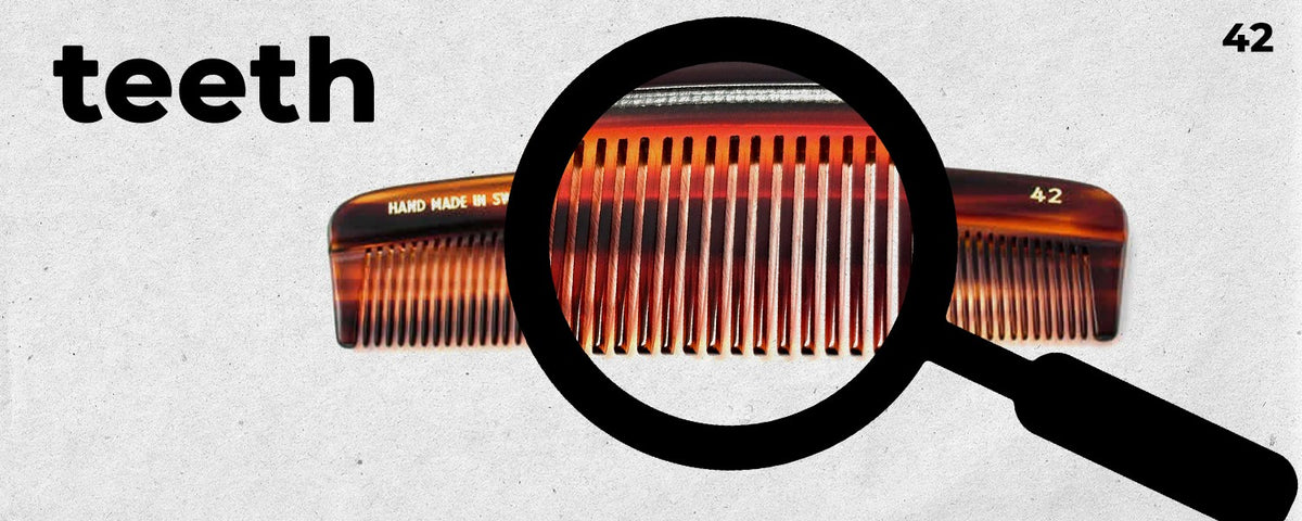 Handmade Swiss Cellulose Acetate Comb - Tortoise Brown, 4.6 x 1.1 Inches