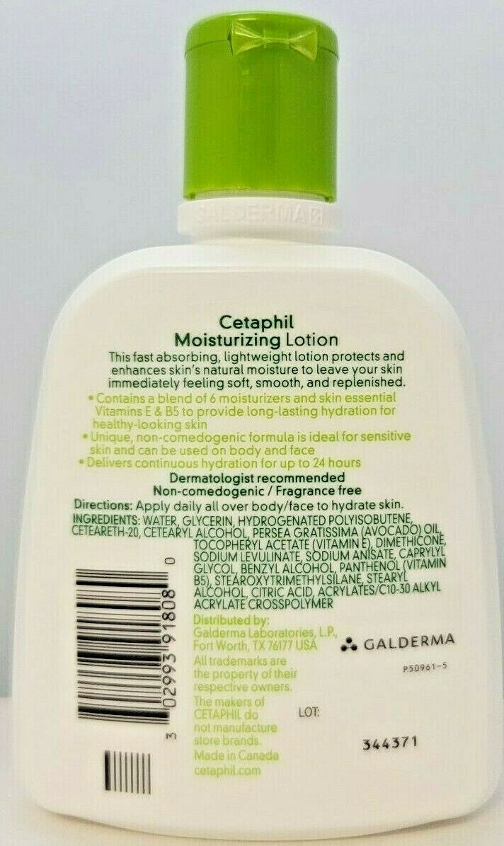Cetaphil Moisturizing Lotion Body & Face 8oz - 3 Pack