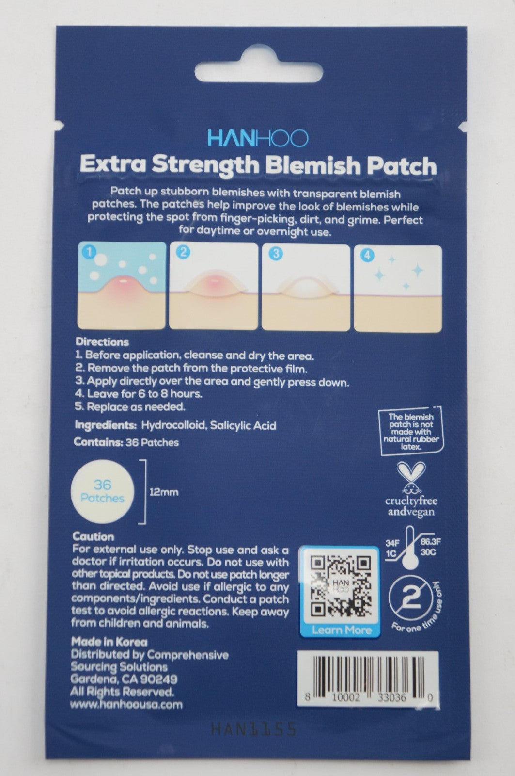 HanHoo Extra Strength Blemish Patch Bundle - 216 Acne Patches in 6 Packs