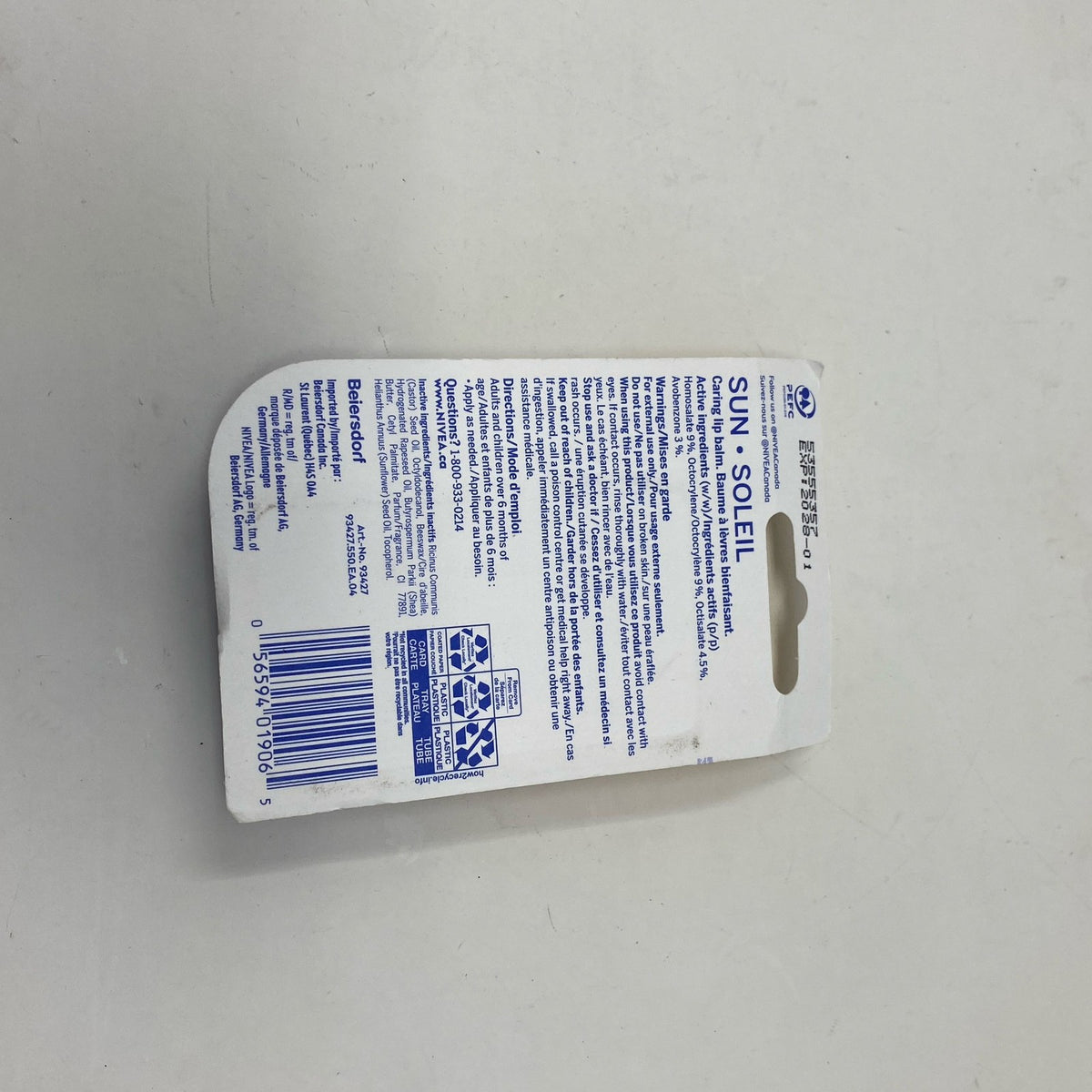 NIVEA Sun SPF30 Lip Balm Duo - Moisturizing Sunscreen Sticks, 2 x 4.8g