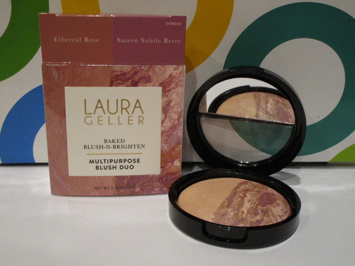 Baked Blush and Brighten Duo - Multipurpose Face Powder Set 0.32 oz