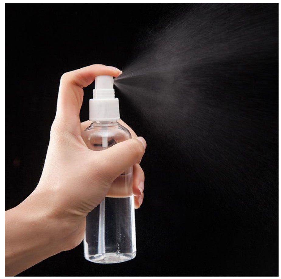 10 Pack 100mL Transparent Plastic Spray Bottles Refillable Mist Sprays