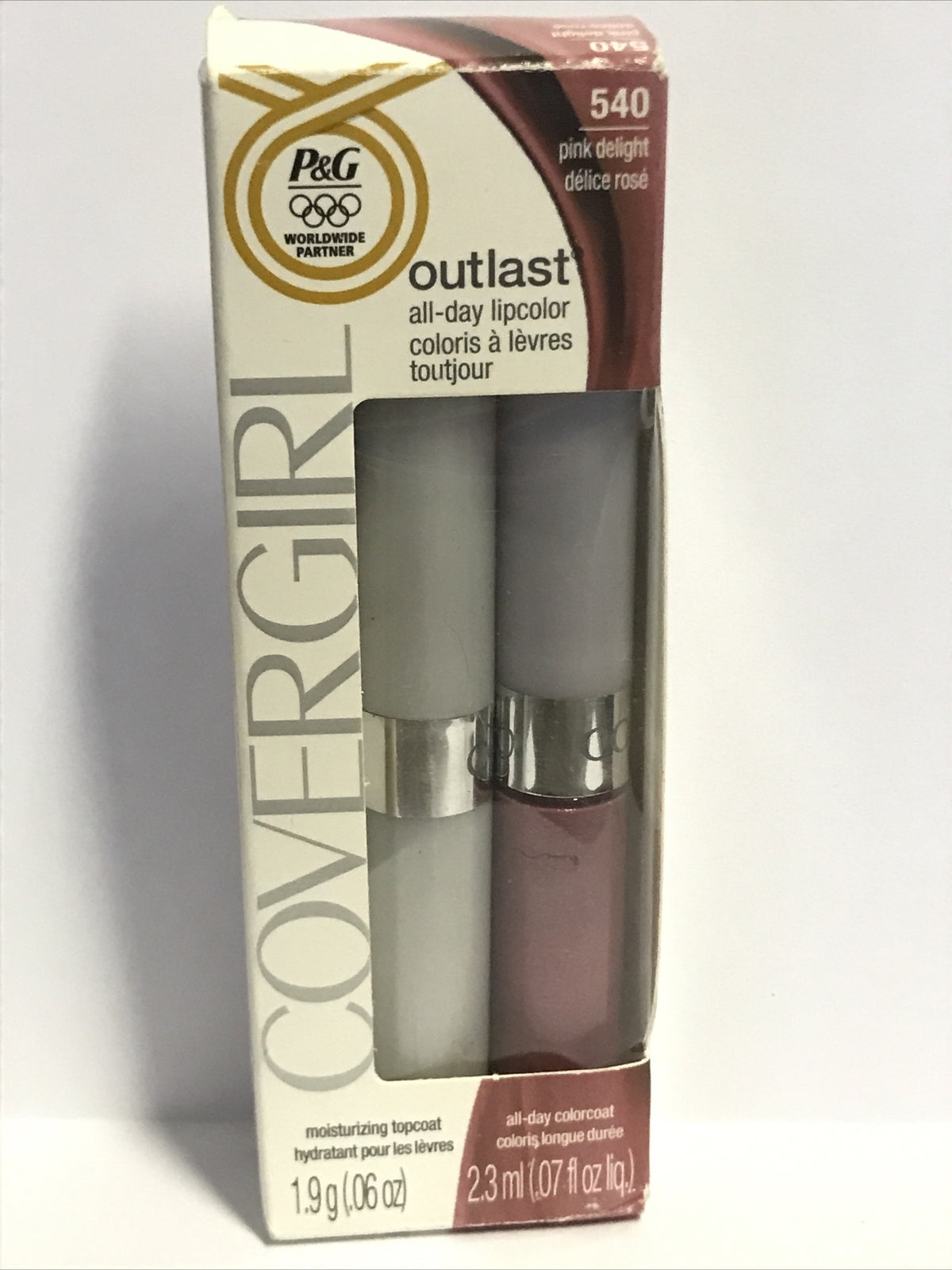 Covergirl Outlast All-Day Lipcolor and Topcoat Pink Delight #540