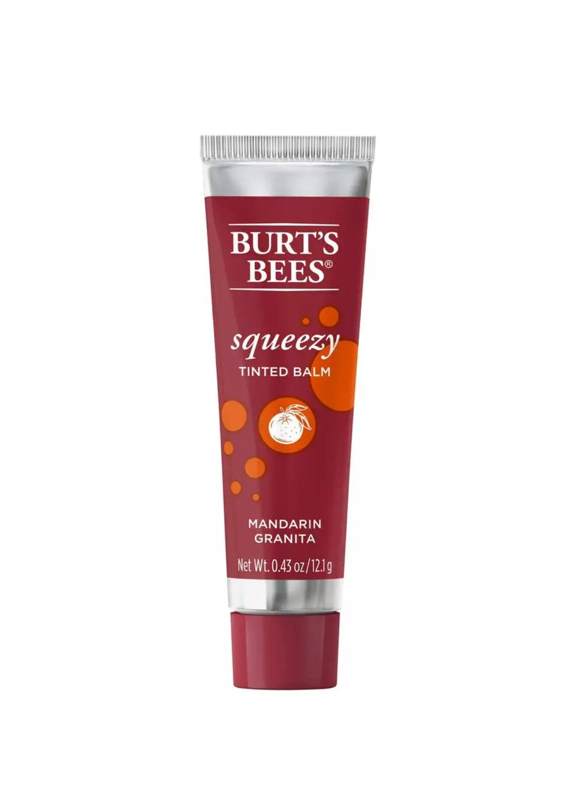 Mandarin Granita Tinted Lip Balm - Burt's Bees Squeezy 0.43 Oz