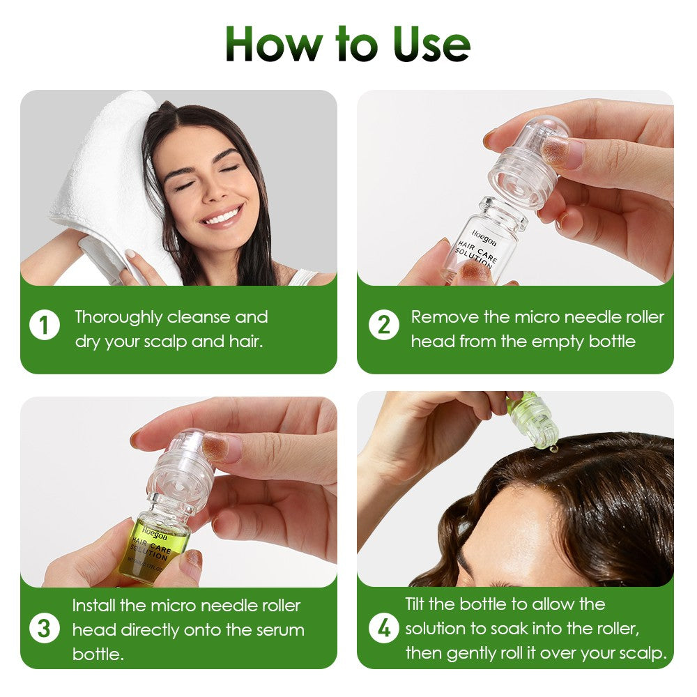 Hair Growth Serum with Micro Needle Roller - 1.5 fl oz