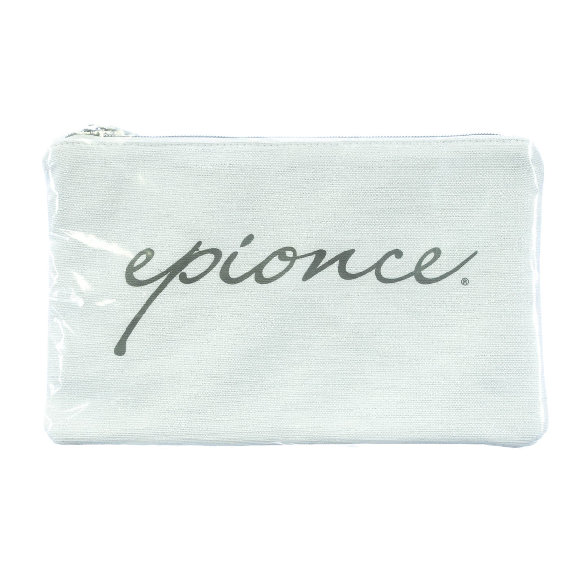 White Cosmetic Travel Pouch Bag for Makeup and Toiletries