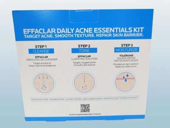 Acne Treatment & Skincare Kit - Daily Face Care Essentials for Clear Skin