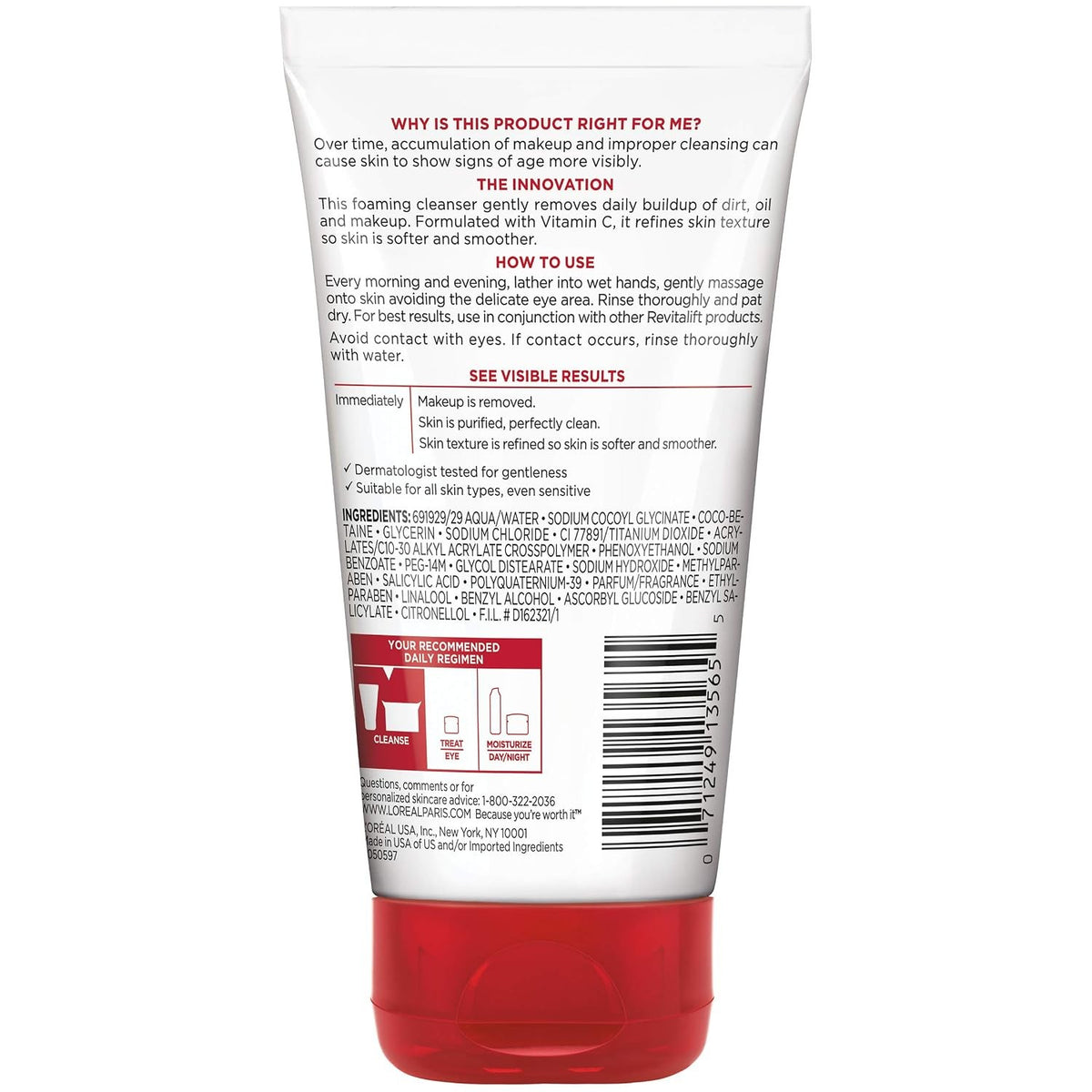 Facial Cleansing Cream with Exfoliating Elements & Vitamin C - 5 fl oz