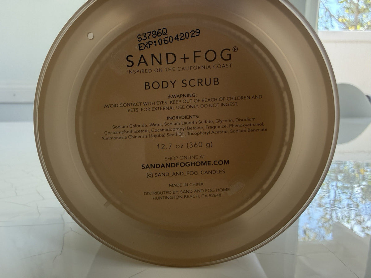 Sand & Fog Vanilla Musk Body Scrub 12.7 o Exfoliating Sugar | Warm