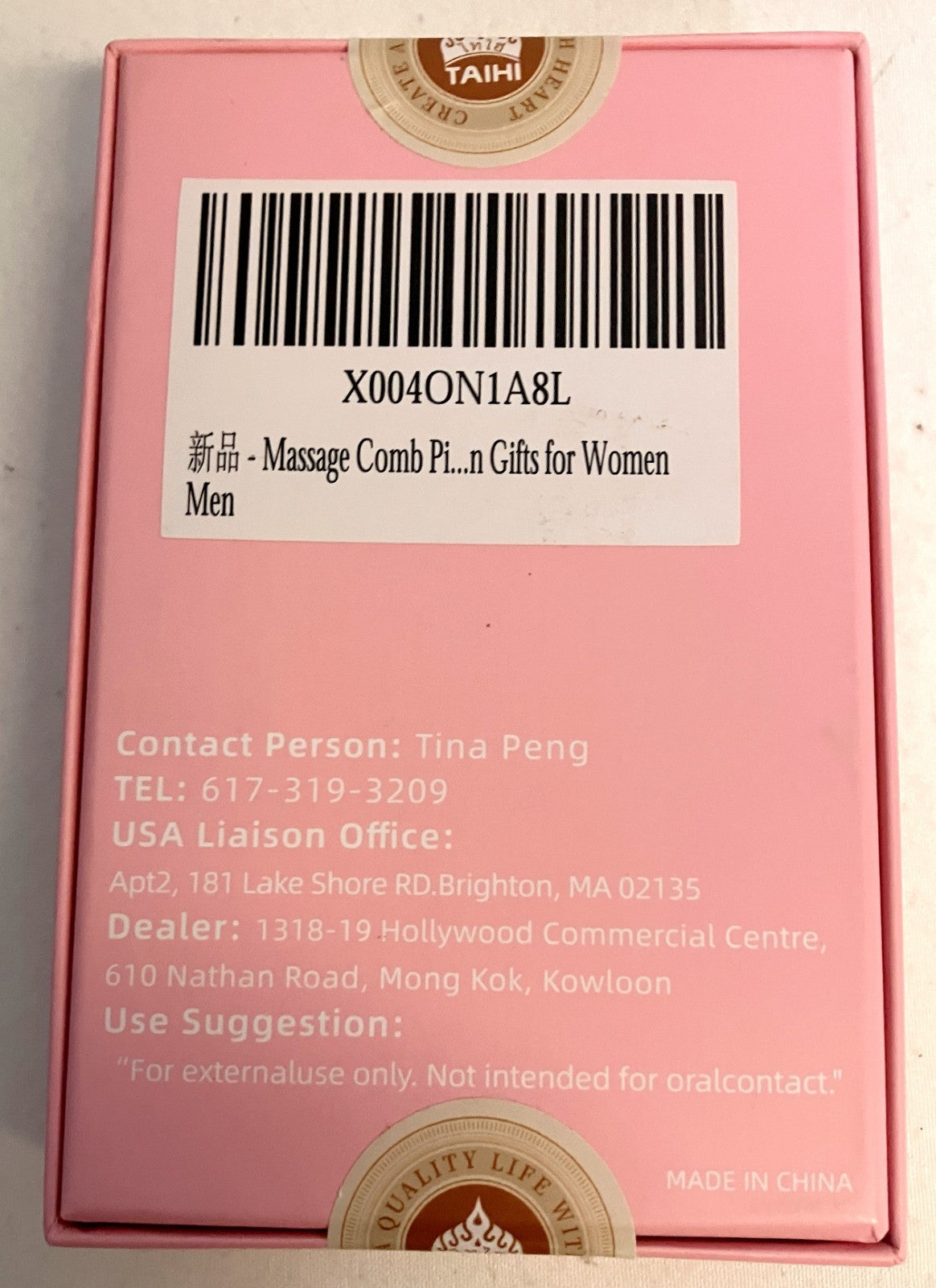 4-in-1 Pink Gua Sha Facial Massage Comb - Multi-Function Skin Tool