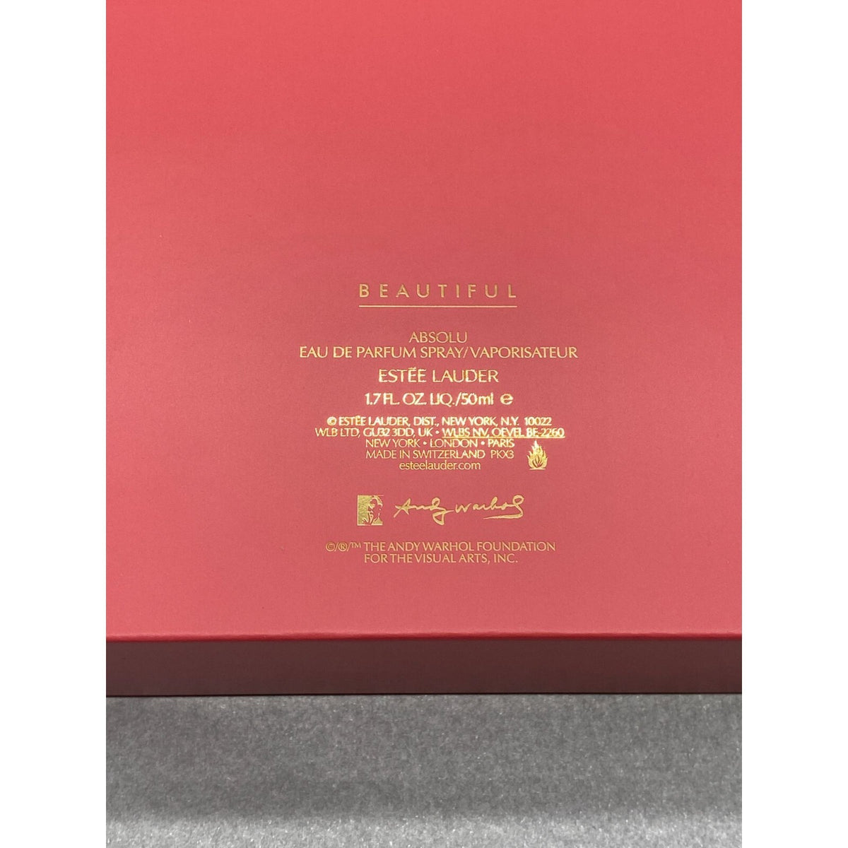 Estee Lauder Beautiful Absolu EDP Spray for Women 1.7oz - Andy Warhol Edition