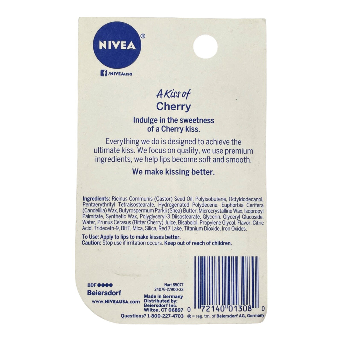 Lip Care Set - 4 Pack Tinted Lip Balm with Shea Butter & Cherry Extract