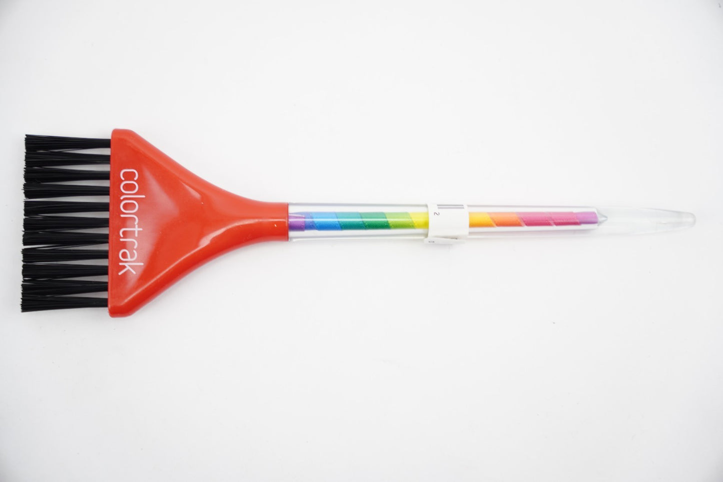 Rainbow Hair Color Brush Set with Soft Black Bristles - 3 Pack