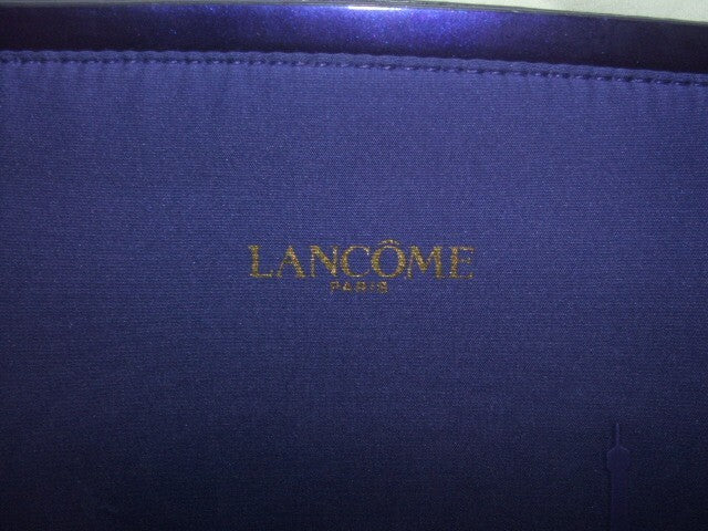 Lancôme Paris Purple Eiffel Tower Logo Makeup Bag - Zippered Cosmetic Organizer, Qty 2