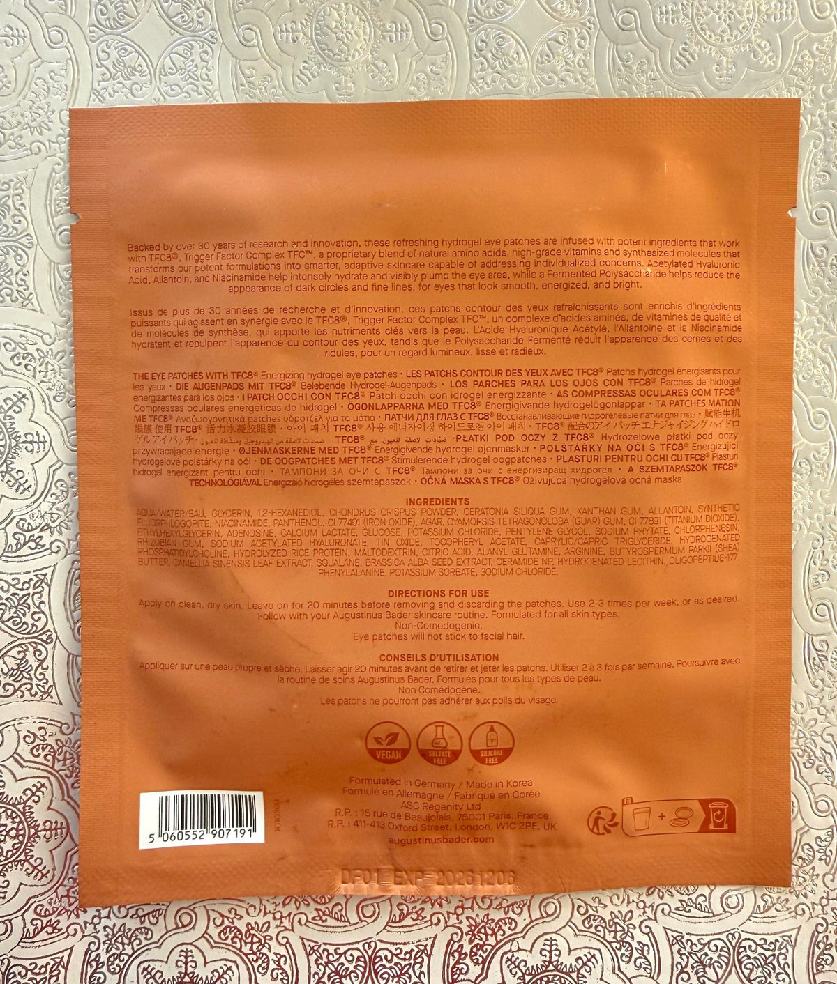 Hydrogel Eye Patches with TFC8 Revitalize & Brighten Dark Circles - 2 Pairs