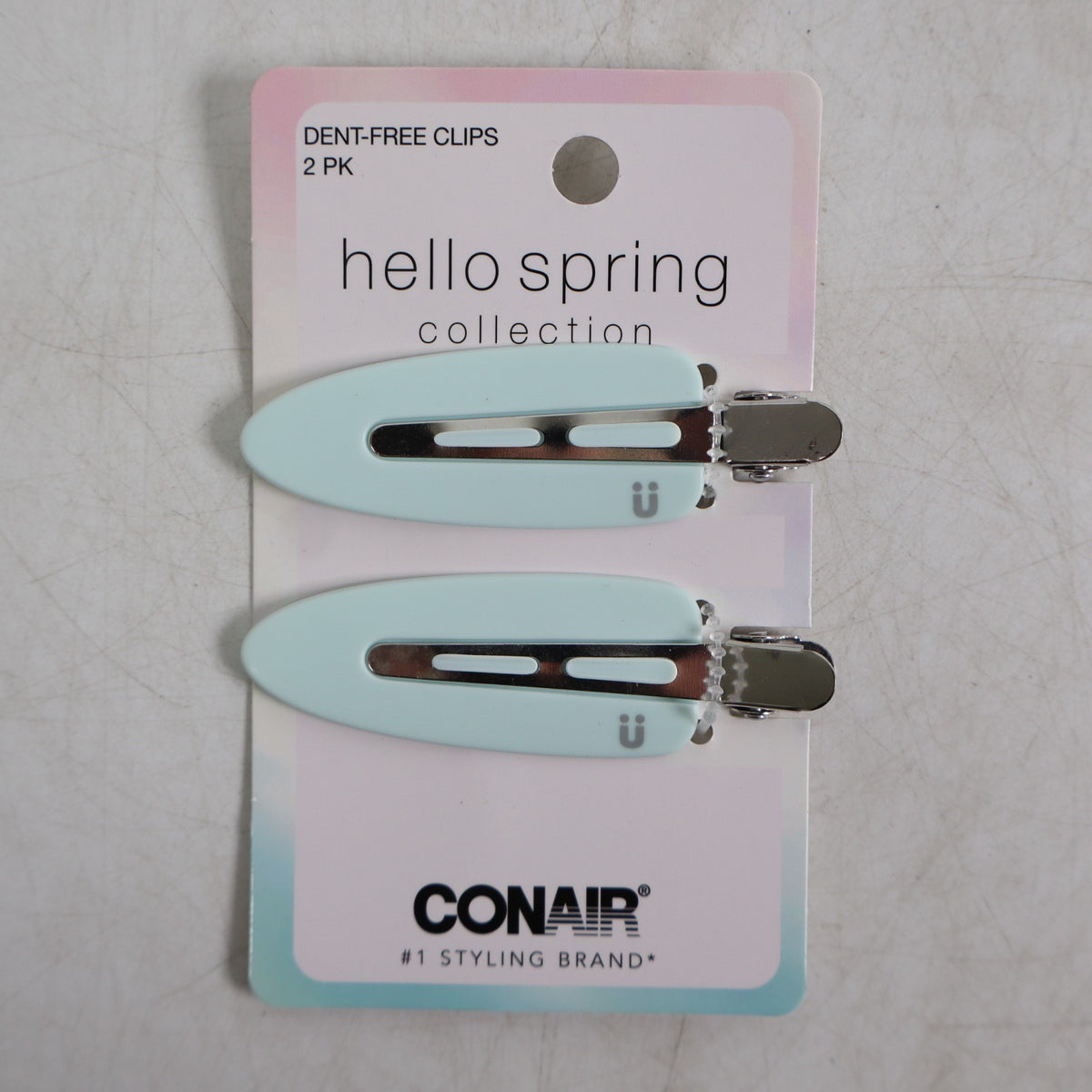 4 PACK Scunci by Conair Hello Spring Collection Dent-Free Clips 2pk