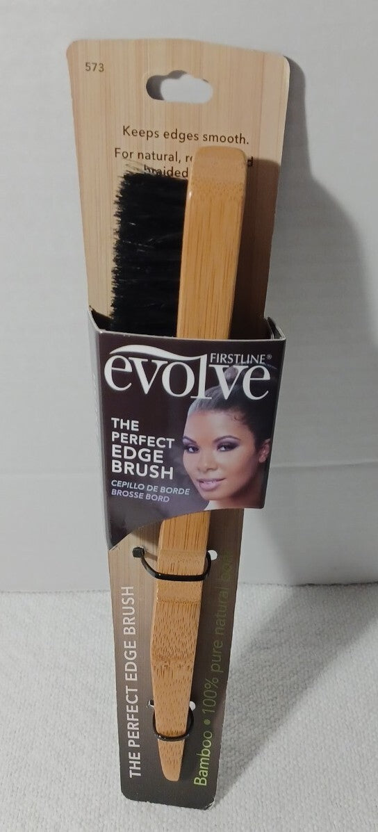 Bamboo Boar Hair Hair Brush with Perfect Edge - Damaged Packaging