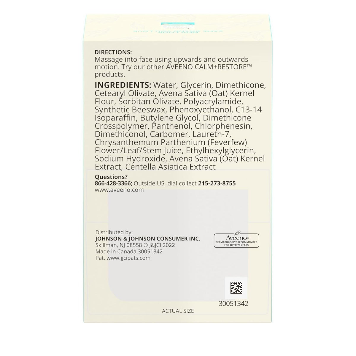 Aveeno Calm + Restore Oat Gel: 24-Hour Hydration & Soothing Relief -