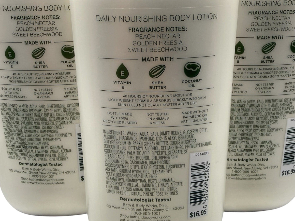 5 Bath & Body Works PEACH BLOSSOM NECTAR Lotion 8oz | NEW