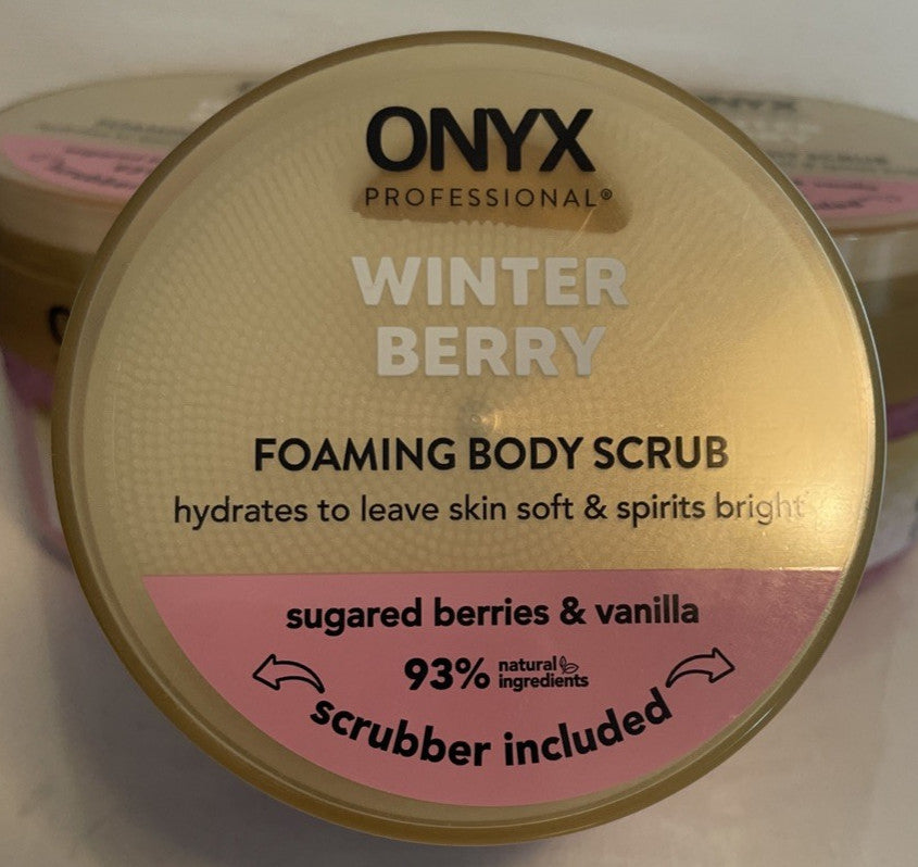 Lot of 3 Onyx Professional Winter Berry Foaming Body Scrub with
