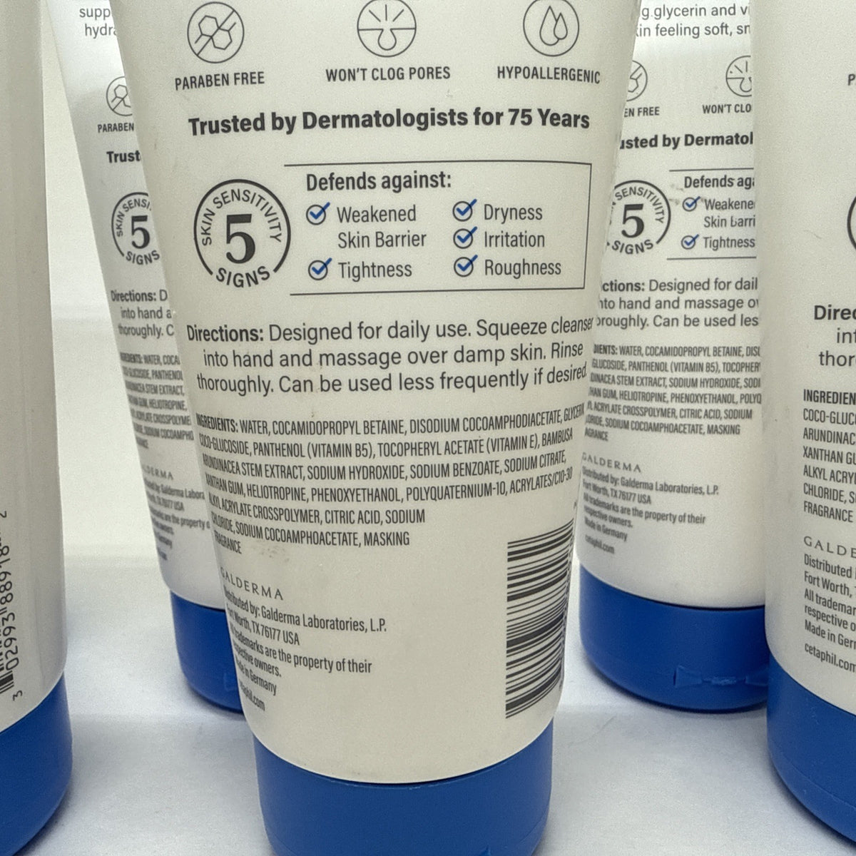 Cetaphil Extra Gently Daily Scrub - 6 fl oz EACH Lot Of