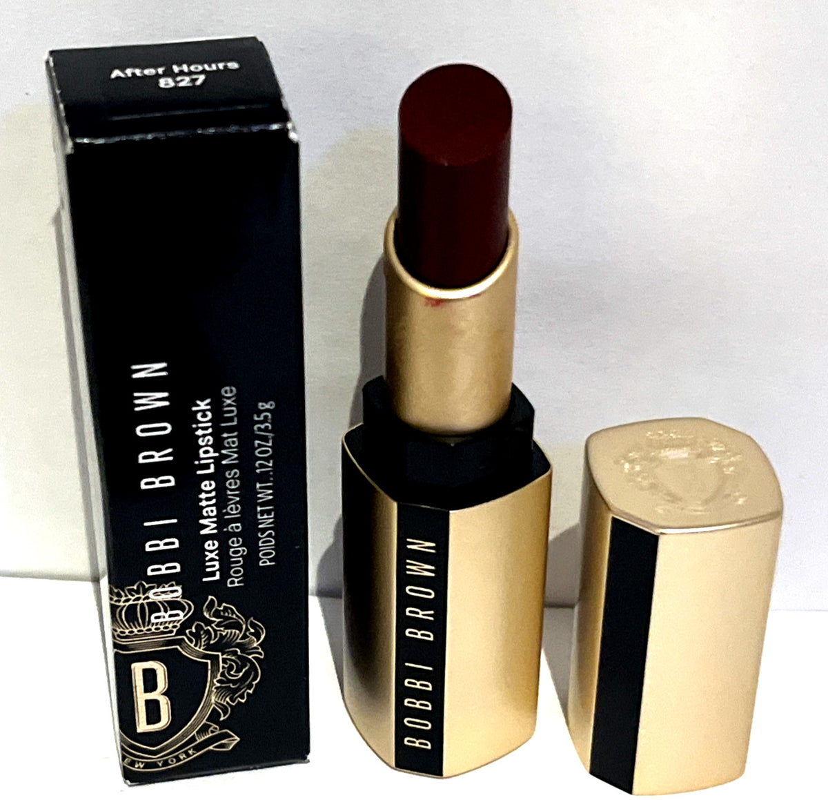 Bobbi Brown Luxe Matte Lipstick 827 After Hours 0.12 oz – New In Box