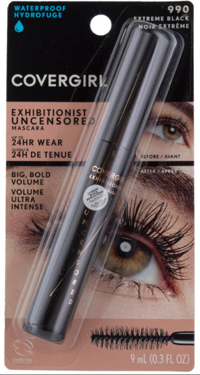 Waterproof Mascara Twin Pack - Covergirl Exhibitionist Uncensored 990 Extreme Black