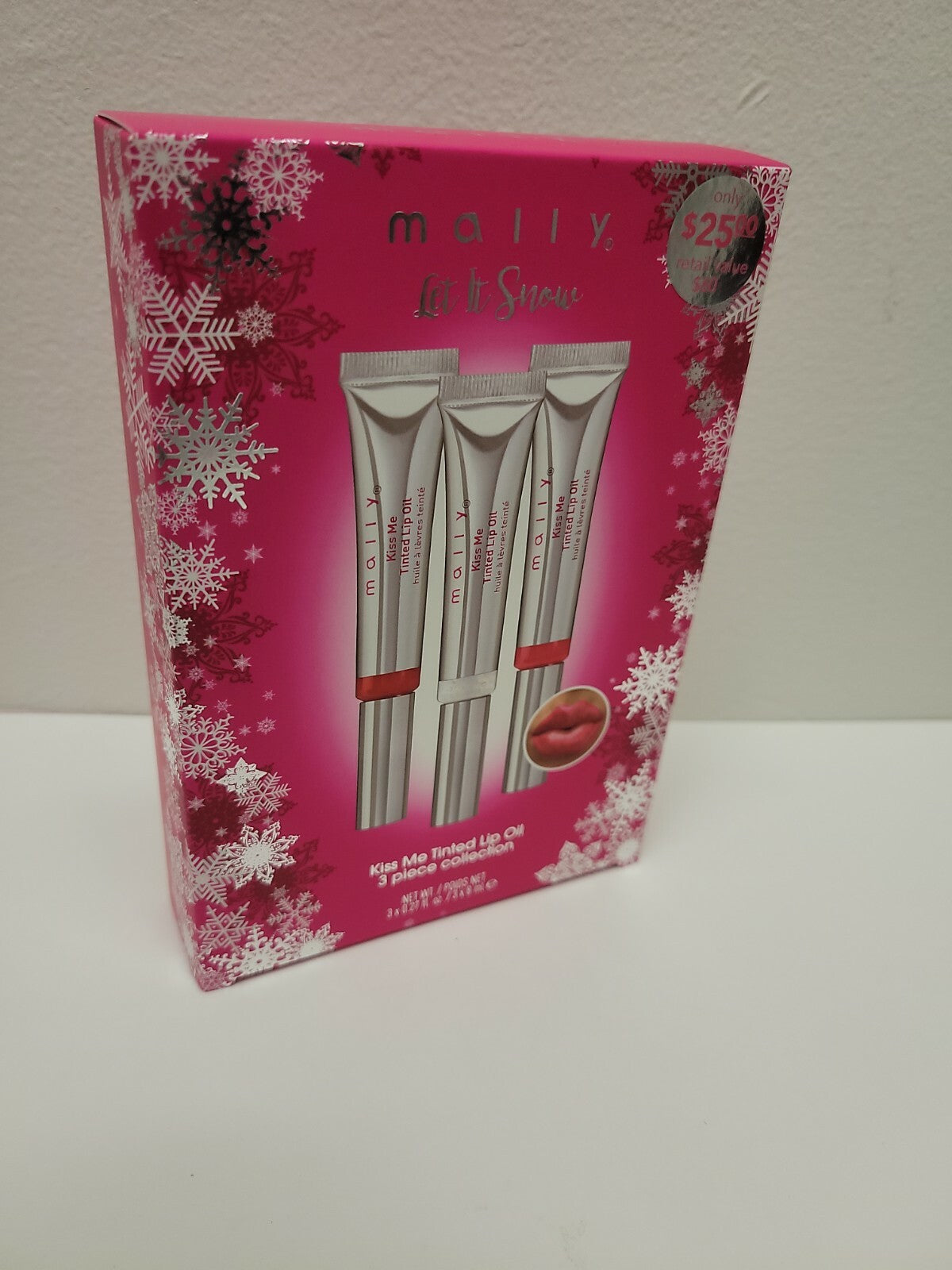 Lip Oil Set - Tinted Lip Treatment Trio with Cherry, Melon & Clear Shades