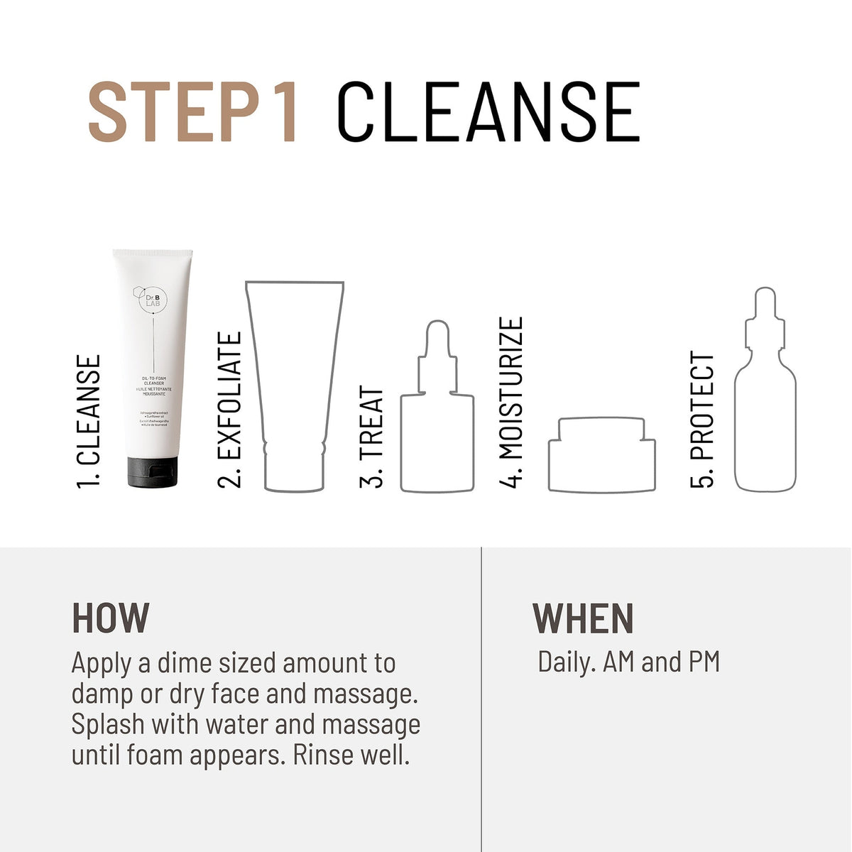 Oil-to-Foam Facial Cleanser 4.2 oz Hydrating Skin Care