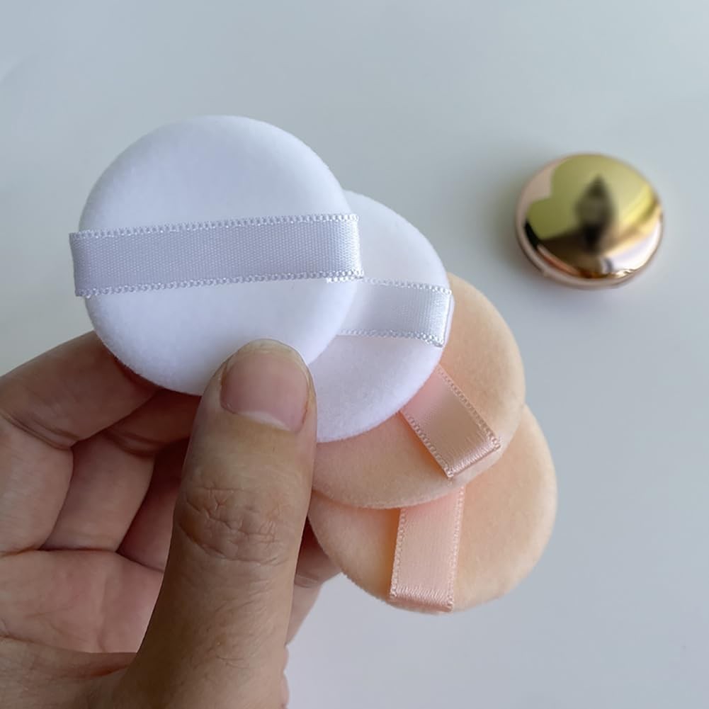 12Pcs Microfiber Powder Puff Set - Small 35mm Makeup Blending Sponges