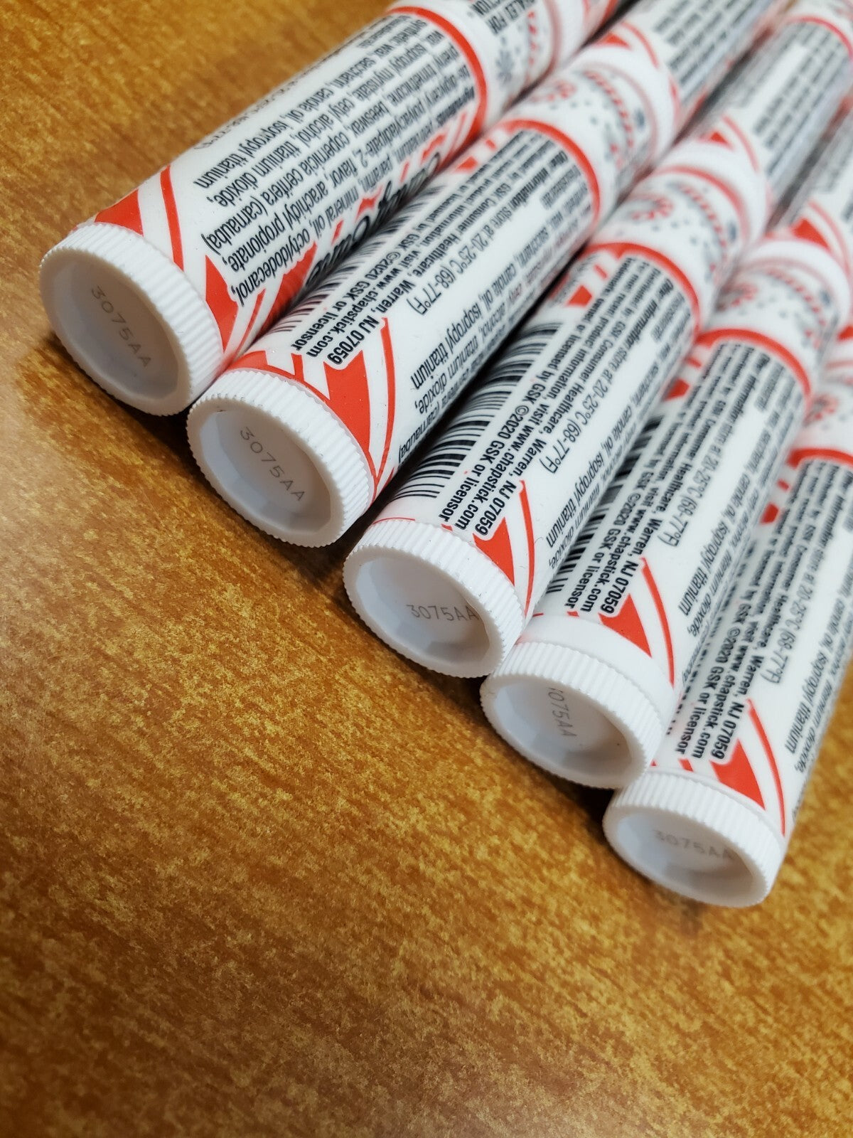 10 Pack Candy Cane Mint Lip Balm Tubes - Moisturizing & Flavored