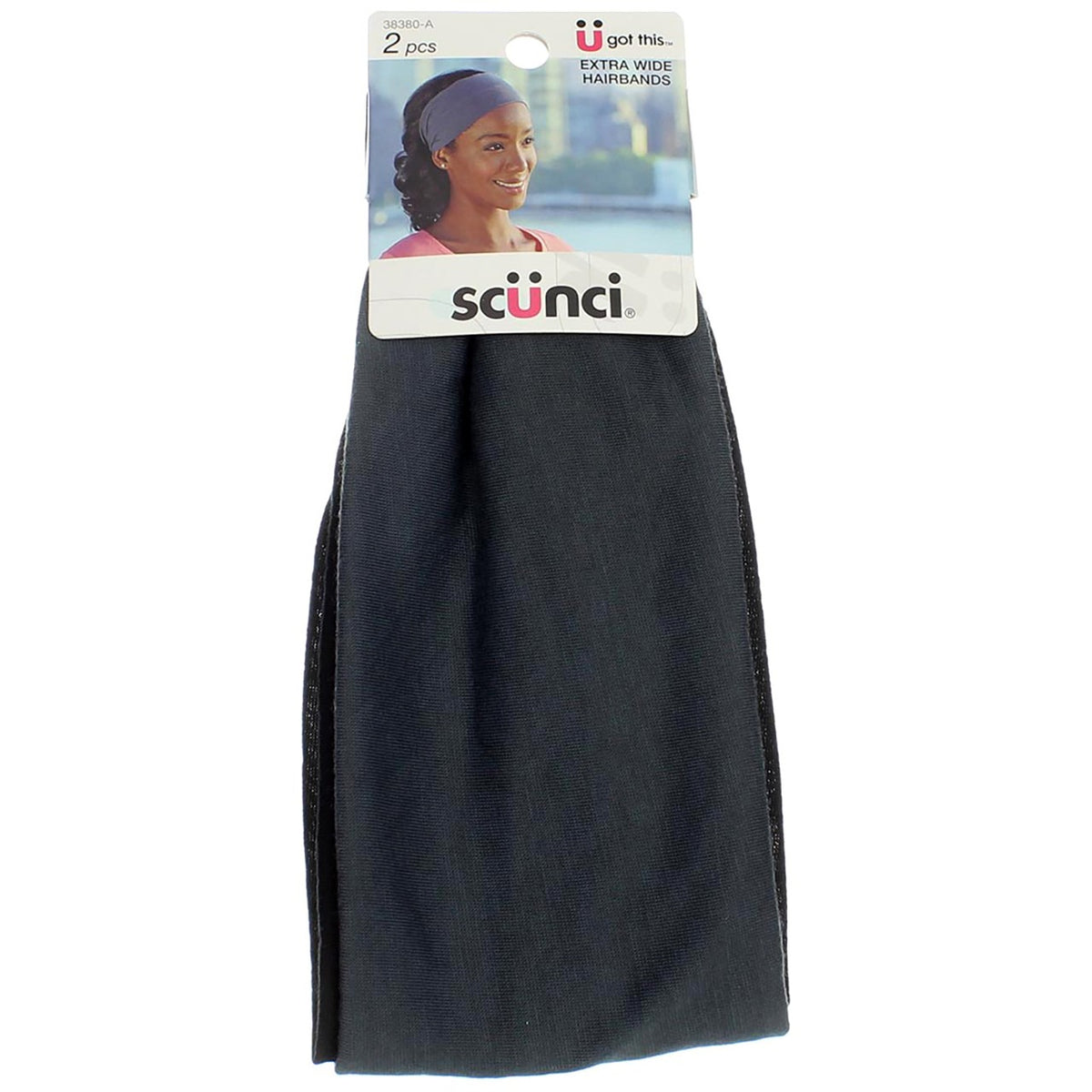 4 Pack Scunci Extra Wide Hairbands, 2 Ct