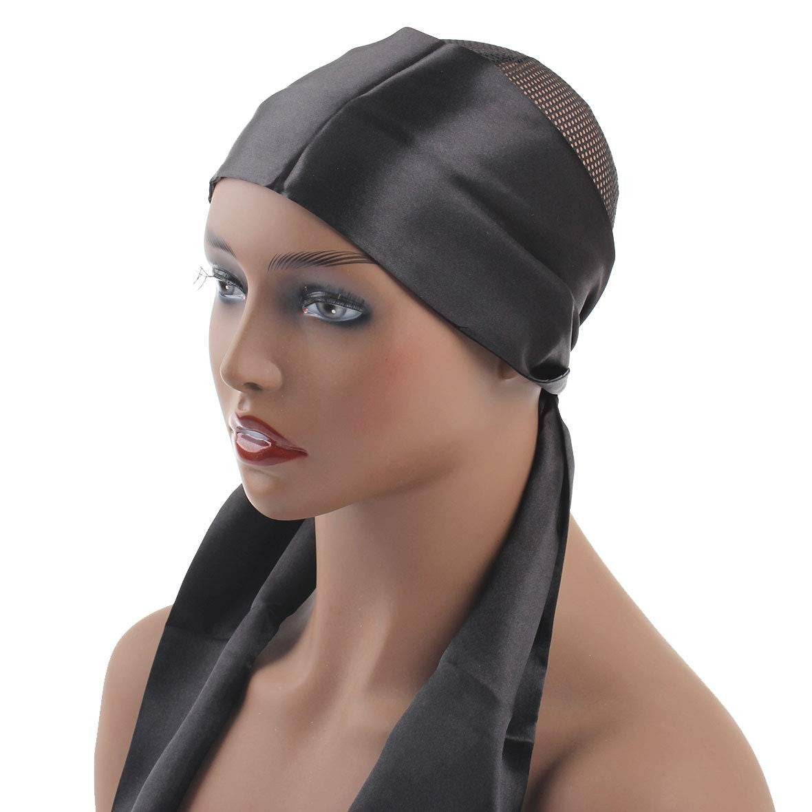 Women’s Satin Edge Hair Wrap - 56-Inch Non-Slip Head Scarf for Yoga & Makeup