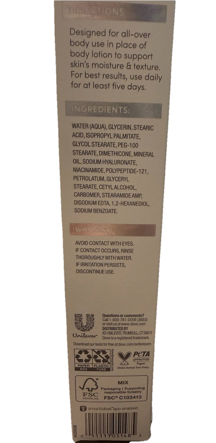 Dove Hyaluronic + Hydration Body Cream Serum 8 fl oz