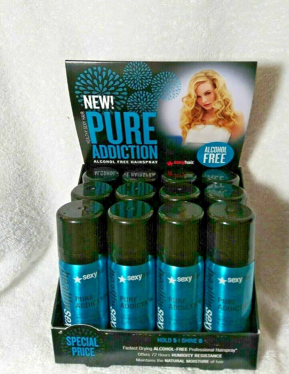 Alcohol-Free Hair Spray 1.5 oz Pack of 12 - Humidity Resistant & Moisture Locking
