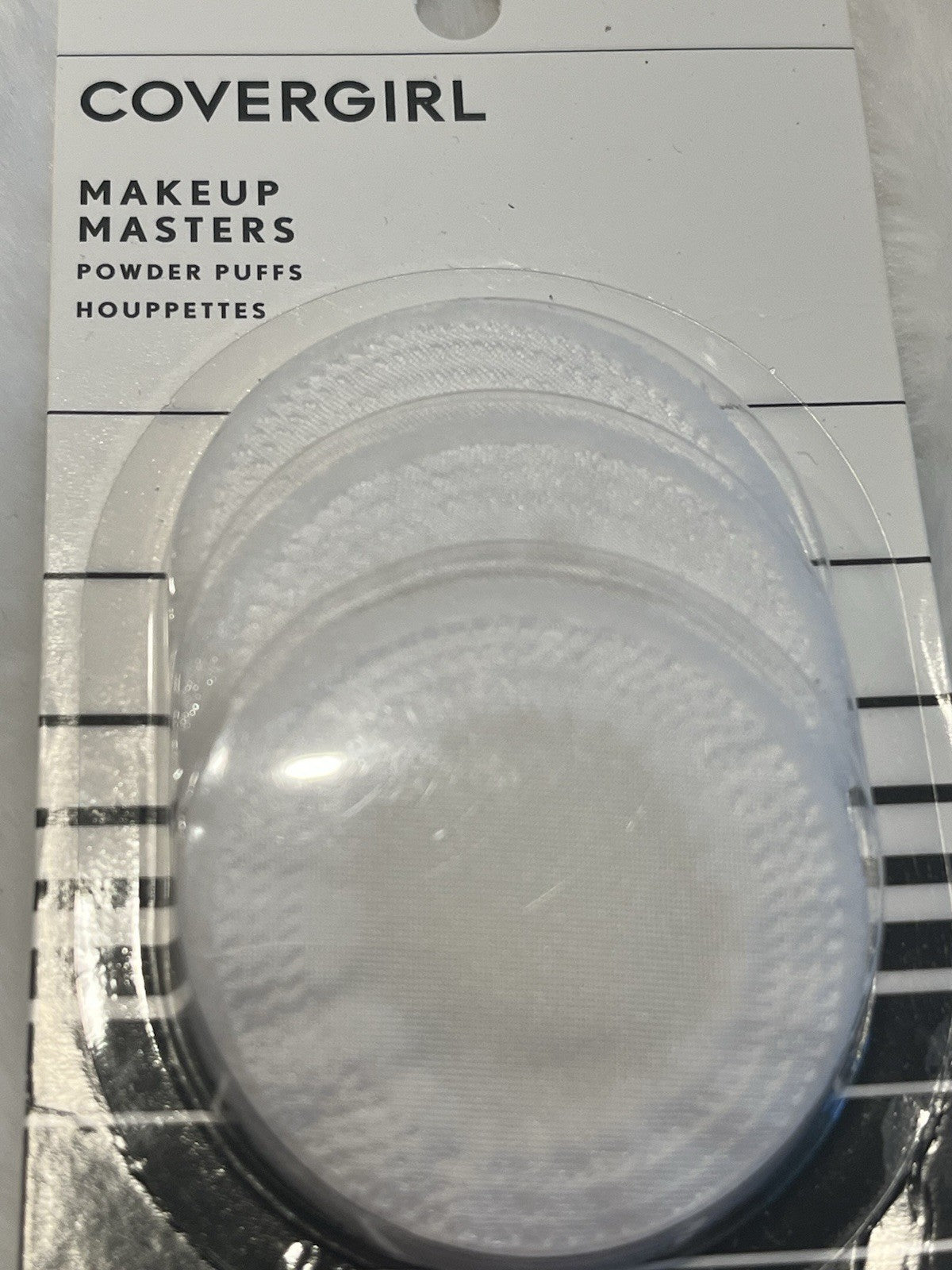 Makeup Powder Puffs Set - White, 3 Pack Cosmetic Applicator Tools